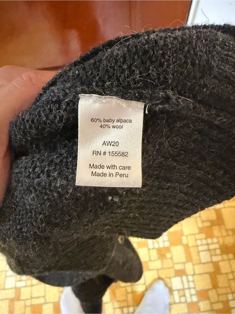 Corridor Charcoal Gray Men's Shawl-Collar Cardigan - Picture 7 of 7